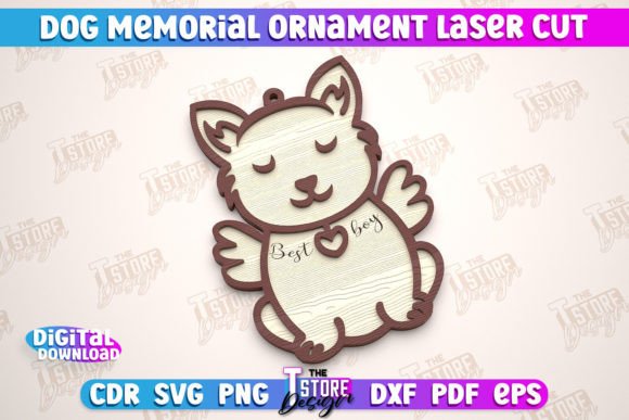 Angel Dog CNC Ornament