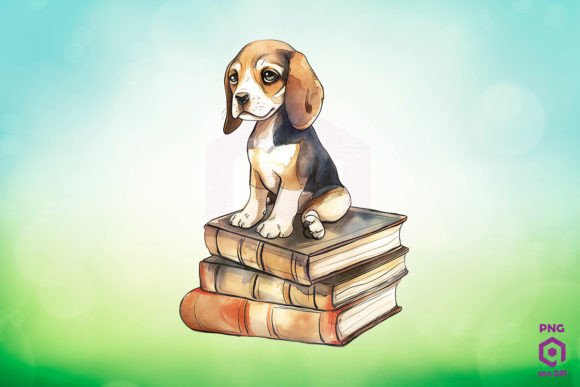 Beagle Books Clipart