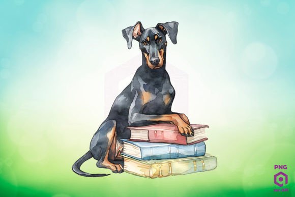 Doberman Pinscher Books Clipart