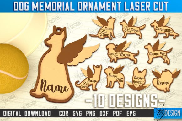Memorial Ornament Laser Cut Bundle