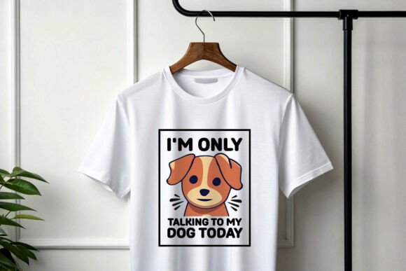 Modern Dog Trendy T-Shirt Design