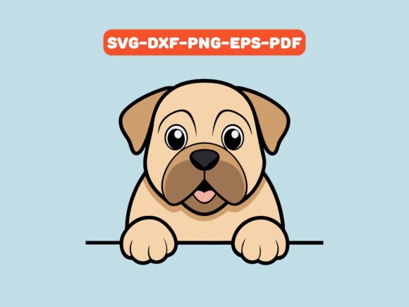 Peeking Bullmastiff Dog Shirt Vector