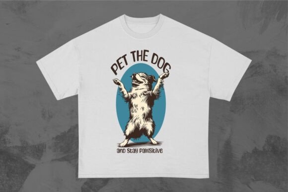Pet the Dog Funny Dog T-shirt Design